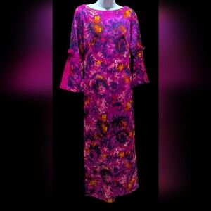Vintage 60s Paradise Hawaii long dress size 8